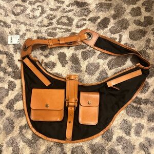 Free People NWT Crossbody Black and Tan purse